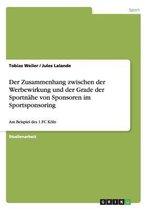Der Zusammenhang zwischen der Werbewirkung und der Grade der Sportnahe von Sponsoren im Sportsponsoring