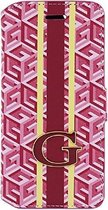 Guess G-Cube Book Case - Apple iPhone 6/6S (4,7" versies) - Rood