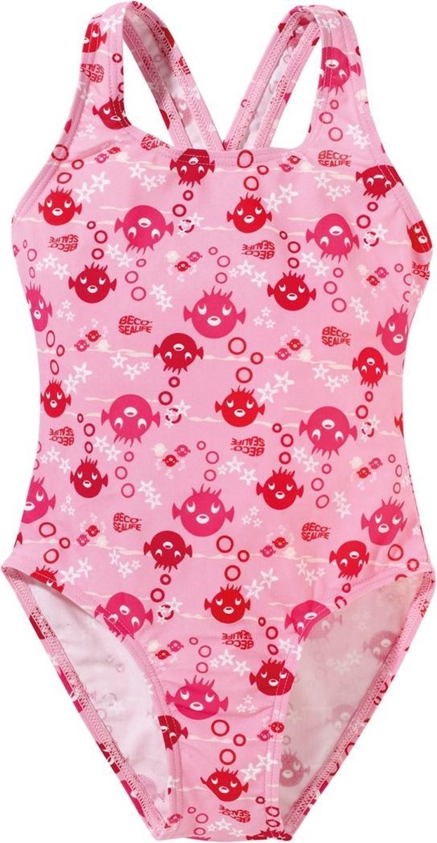BECO-SEALIFE® badpak - SPF 50+ - roze - maat 86