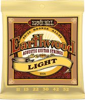 Ernie Ball Earthwood Acoustic 80/20 Light 2004 - Gitaarsnaren voor westerngitaar .011-.052