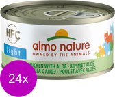 Almo Nature Natvoer voor Katten - HFC Natural - 24 x 70g - Kip met Aloë - 24 x 70 gram