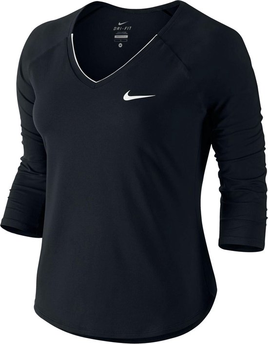 Prijs Ik heb het erkend personeelszaken Nike Pure Sportshirt - Maat S - Vrouwen - zwart | bol.com