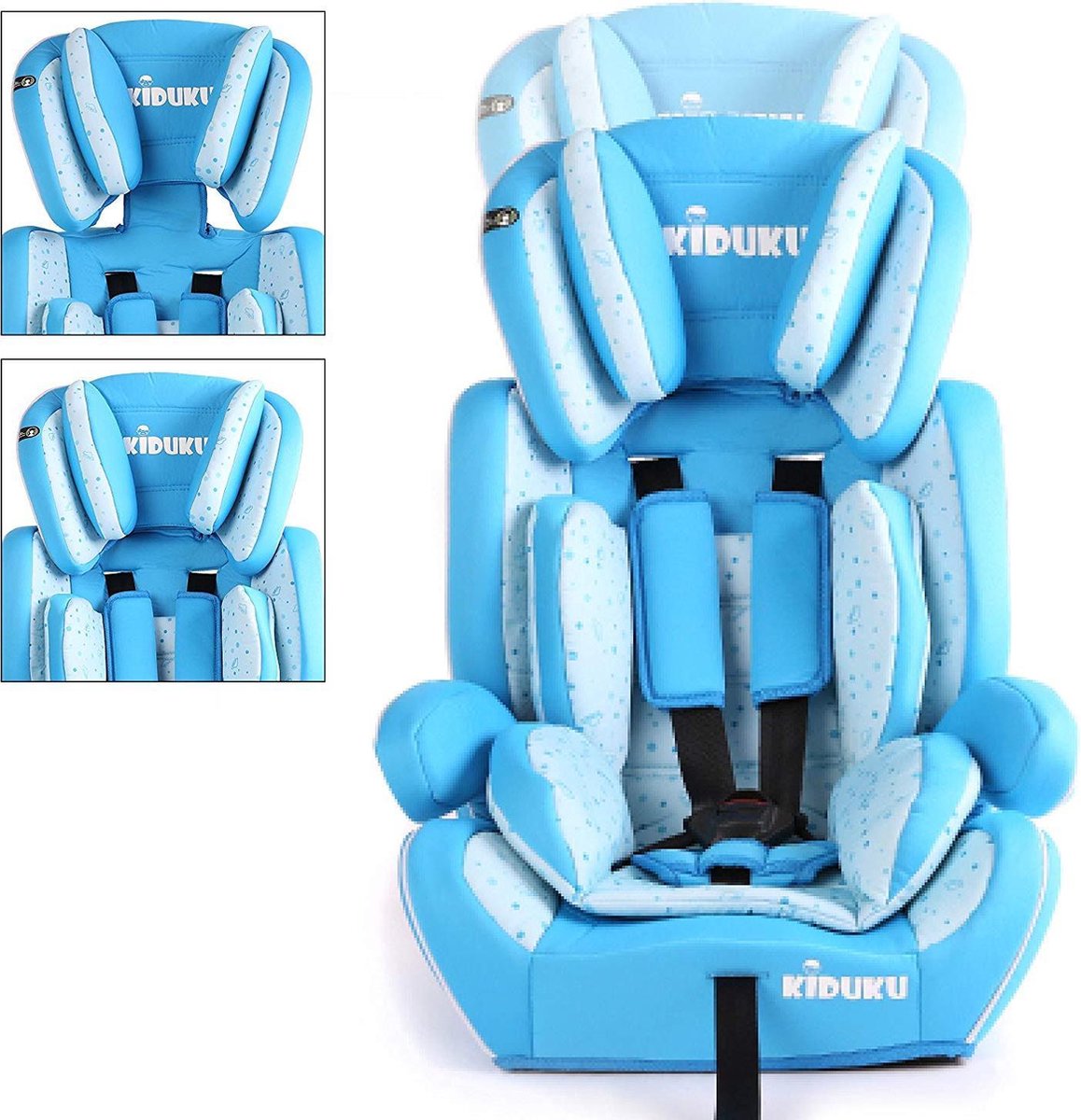 Kiduku Autostoeltje - Kinderstoel - Lichtblauw/Wit