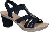 Rieker Dames Sandalen - Zwart - Maat 36