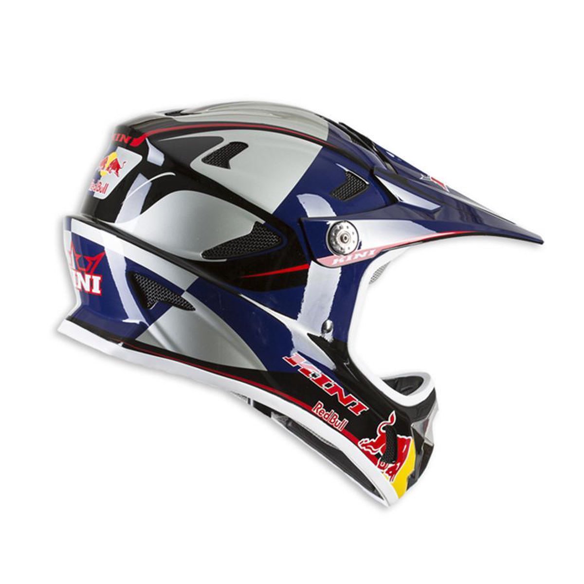 Kini Red Bull MTB Downhill helm blauw Hoofdomtrek 58 cm | bol.com