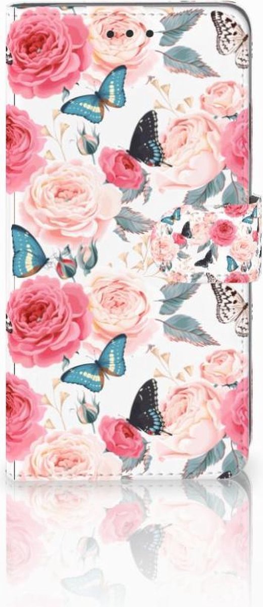 Apple iPhone Xs Max Hoesje Butterfly Roses