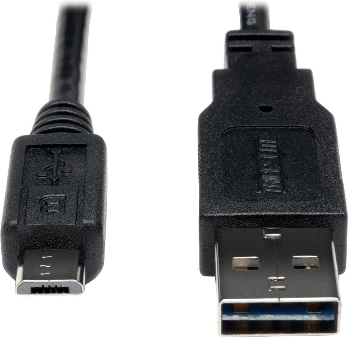 Tripp Lite UR050-001-24G USB-kabel 0,3 m USB 2.0 USB A Micro-USB B Zwart