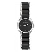 Nina Ricci - N092002 - horloge - zilverkleurig - ceramic - zwart  - 34 mm