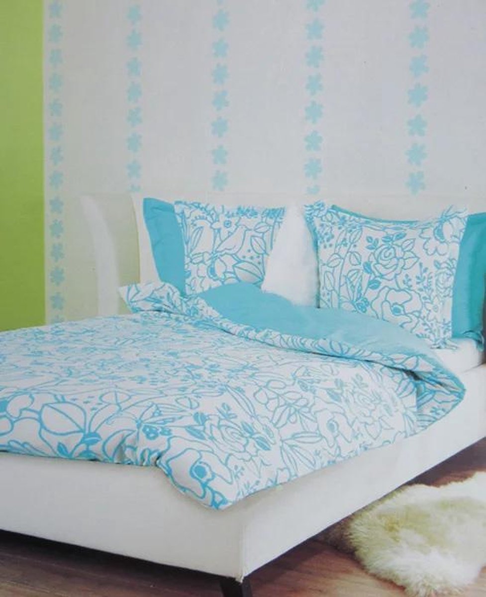 Beddinghouse Evening Birds Dekbedovertrek - Litsjumeaux - 240x200/220 cm - Azuurblauw