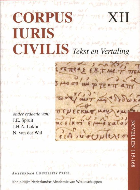 Corpus Iuris Civilis XII - Corpus Iuris Civilis Novellen 115-168 - none | 