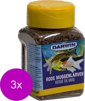 Darwin Red Mosquito Larvae - Nourriture pour poissons - 3 x 100 ml