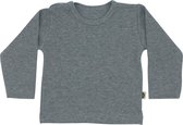 Basic Baby Longsleeve van Wooden Buttons - Grijs - Maat 62/68