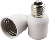 E27 fitting - E40 fitting verloopfitting 2 stuks | wit 230V AC