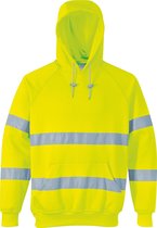 Portwest Hi-vis hooded sweatshirt, Geel, Maat XXL