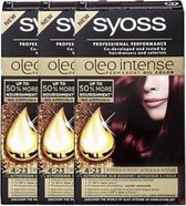 Syoss Oleo Intense - Haarverf - 4-23 Bordeaux Rood - Voordeelverpakking - 3 Stuks