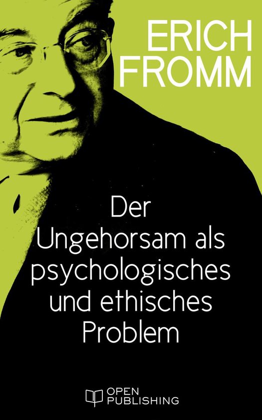 Der Ungehorsam als ein psychologisches und ethisches Problem - cover