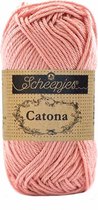 Scheepjes Catona - 408 Old Rose. PAK MET 10 BOLLEN a 50 GRAM.  INCL. Gratis Digitale vinger haak en brei toerenteller