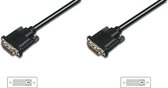 Digitus DVI Aansluitkabel 0.50 m AK-320108-005-S Schroefbaar Zwart [1x DVI-stekker 24+1-polig - 1x DVI-stekker 24+1-polig]
