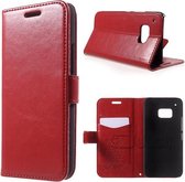 Kds PU Leather Wallet hoesje HTC One M9 Rood