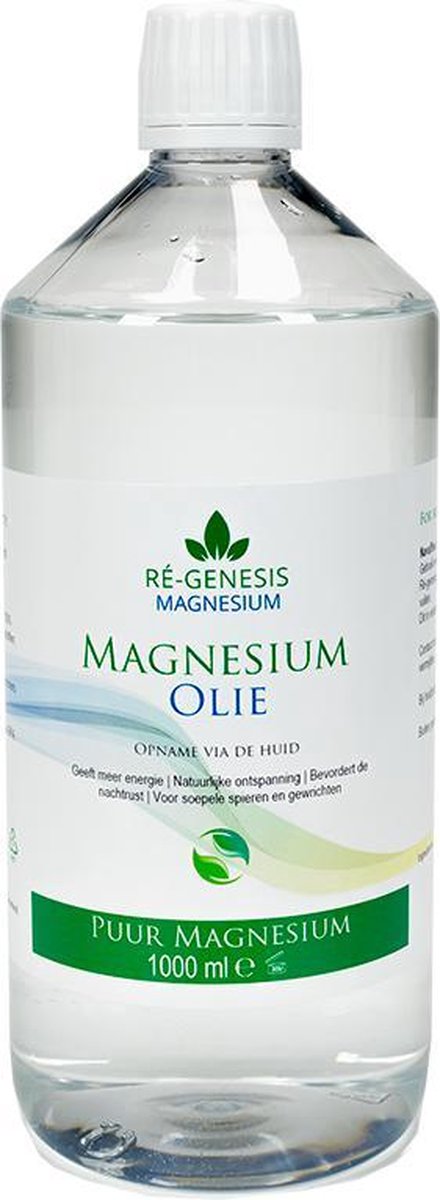 Magnesiumolie van Ré-genesis | Magnesiumolie 1000 ml navulfles | voor Magnesiumspray fles| Magnesium olie voor spieren