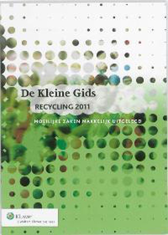 Cover van het boek 'De Kleine Gids  / Recycling'