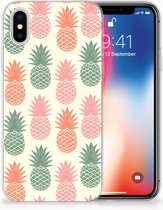 iPhone X Uniek TPU Hoesje Ananas