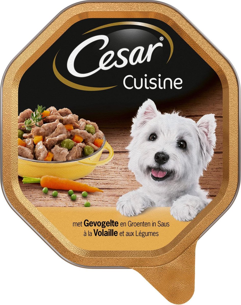 Cesar Cesar alu cuisine gevogelte / groente in saus hondenvoer 150 gr