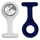 Prisma verpleegkundigen horloge wit-blauw