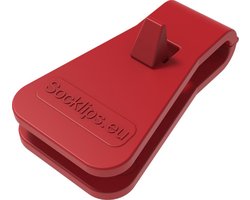 Clip voor sokken en dekbedovertrek Rood, 7 stuks