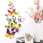 3D Fleurige Vlinders Muur Sticker / Muurdecoratie
