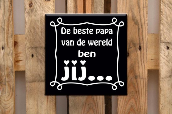 Tegel 15x15cm De beste papa | bol.com
