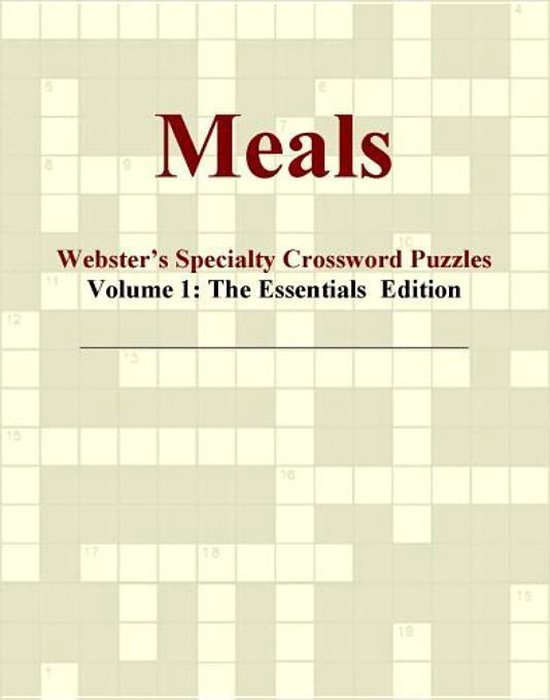 Meals ster's Specialty Crossword Puzzles, Volume 1 The Essentials