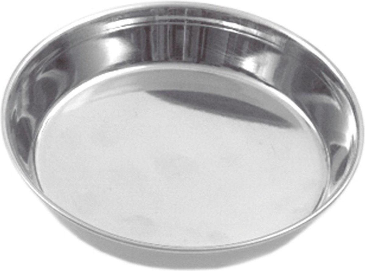 Flamingo Kattenvoerbak Basic - 12 cm - Zilver