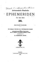 Astronomisch-nautische Ephemeriden (1891)
