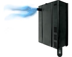 Biologische filter Shark Zwart S – 3-in-1 binnenfilter voor aquaria tot 100L – 300 l/u – Flamingo aquariumfilter 4W
