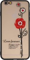 Love Forever Hoesjes Geschikt voor iPhone 6 / 6s Plus Rood