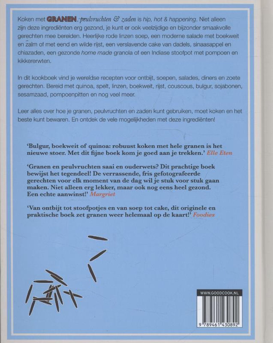 Granen, peulvruchten en zaden - back cover