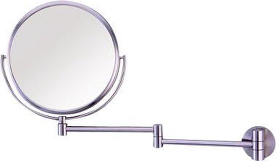 Specimen Trend Dat Scheerspiegel wand RVS glans 3x vergrotend / wand spiegel / make up spiegel  | bol.com