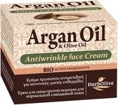 HerbOlive Argan Olie Anti-Rimpel Gezichtcrème *Normaal & Combinatie Huid* 50ml