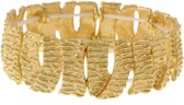 Mat goudkleurige elastische armband