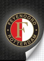 Feyenoord schrift A4 ruit antraciet
