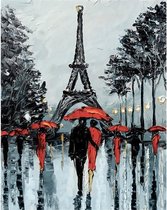 Wizardi Diamond Painting Volwassenen - Paris in Rain WD156