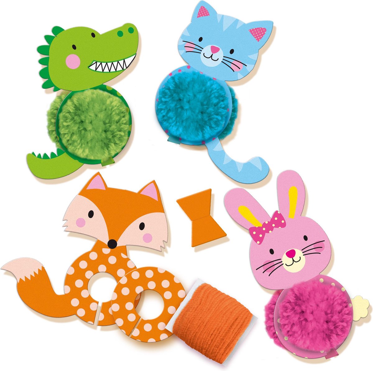 Autres jeux créatifs Diset Kit créatif Crée tes animaux en pompons