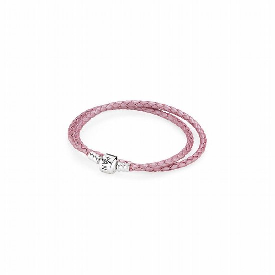 kijken Voorzichtigheid weerstand Pandora Armband leder roze 41 cm | bol.com