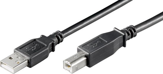 Goobay USB AB 500 LC HiSpeed 2.0, 5m câble USB USB A USB B Noir | bol