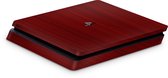 Playstation 4 Slim Console Skin Brushed Rood-PS4 Slim Sticker