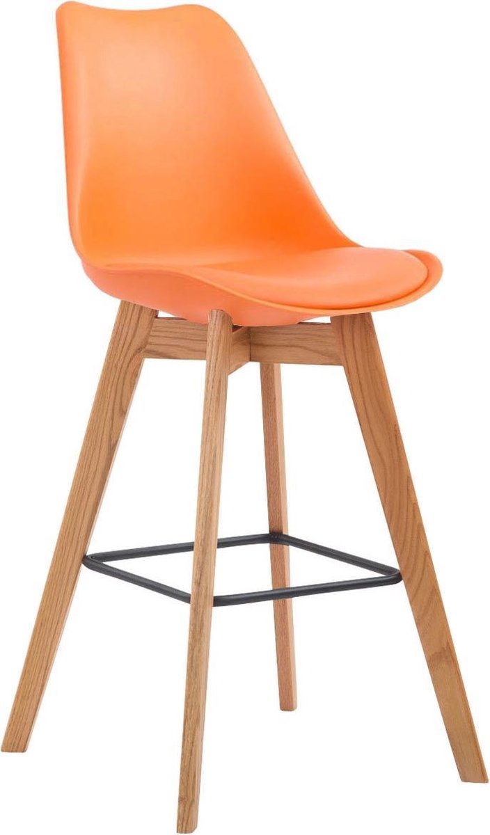 CLP Metz Barkruk - Kunststof natura oranje