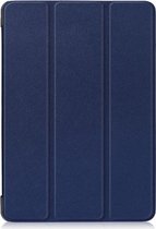 Shop4 - Lenovo Tab E10 Hoes - Smart Book Case Donker Blauw