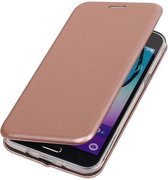 Slim Folio Case - Book Case Telefoonhoesje - Folio Flip Hoesje - Geschikt voor Samsung Galaxy J3 2016 J310F - Roze