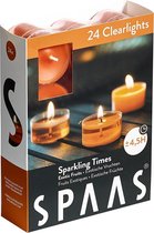 Spaas XL Clearlights Geparfumeerde Waxinelichtjes - Sparkling Times - Exotic Fruits - 12 Stuks